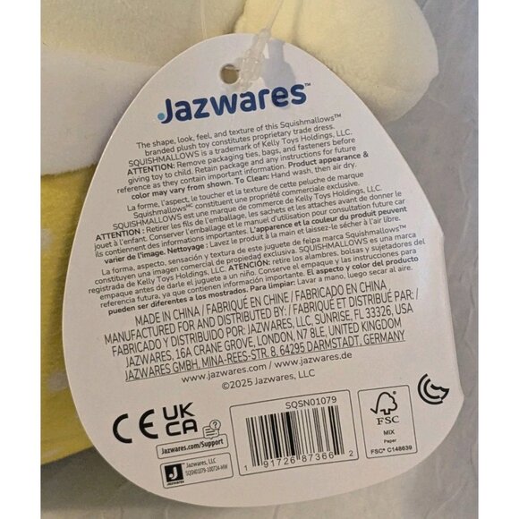 NWT Sanrio Pompompurin Plushie Squishmallows Easter Chick Hat 10" Stuffed Animal - Picture 8 of 16